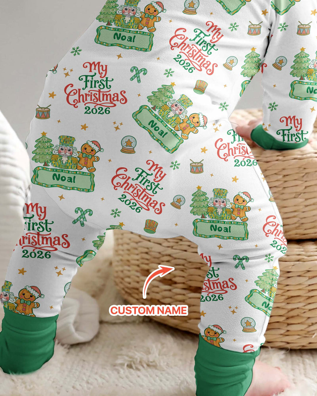 Custom Name Nutcracker Christmas Tale Bamboo Convertible Zippy