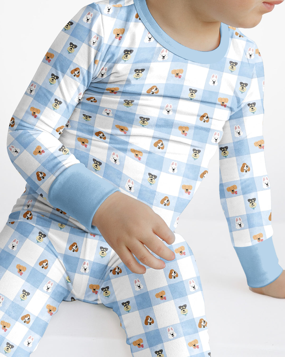 Plaid Pals Family Matching Bamboo Two Piece Long Sleeve Pajama Set