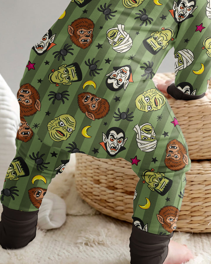 Creepy Crew Family Matching Bamboo Convertible Zippy