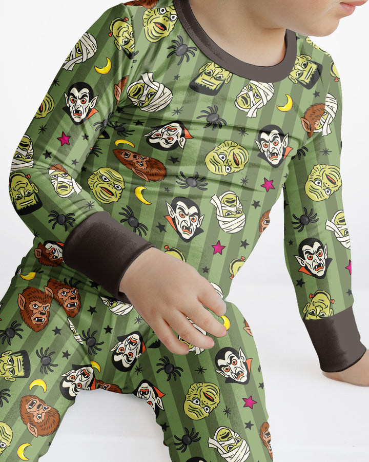 Template Bamboo Two Piece Long Sleeve Pyjamas Set