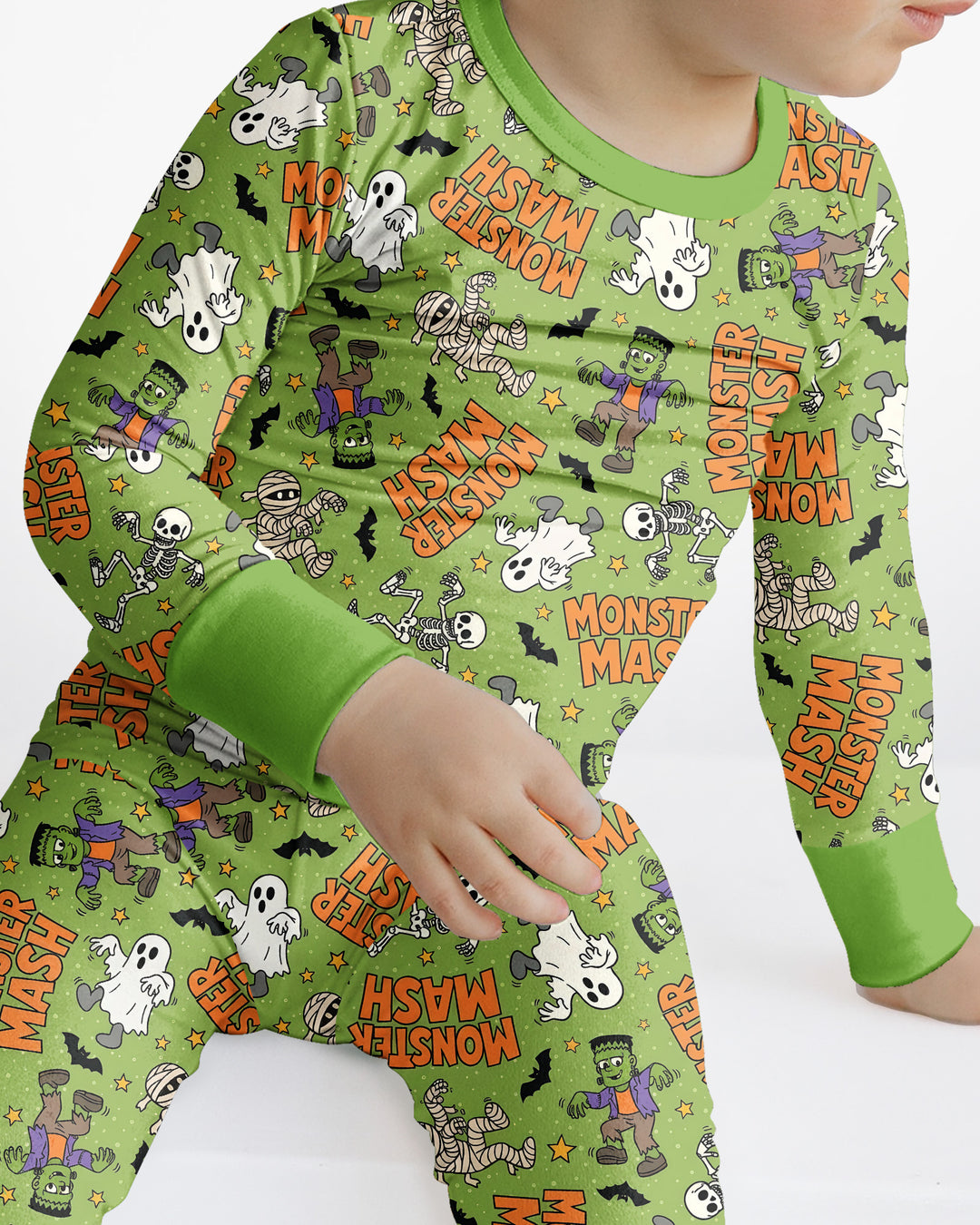 Monster Mash Halloween Bamboo Two Piece Long Sleeve Pajama Set