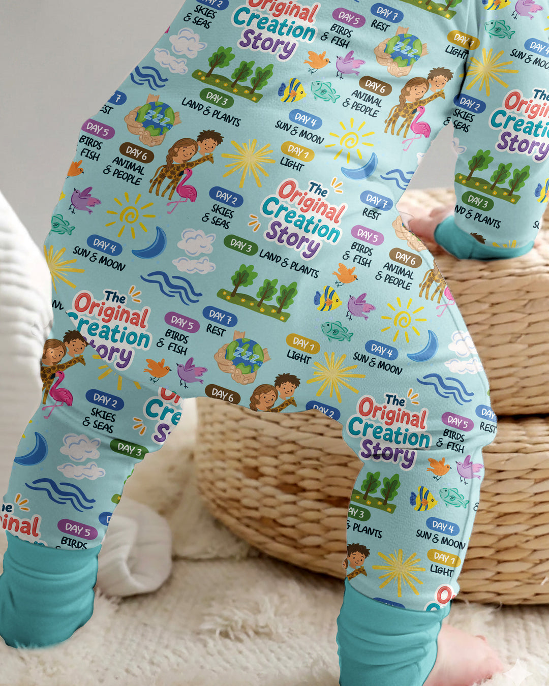 The Seven Days Of Creation Story Bamboo Convertible Zippy