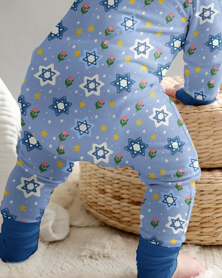 Starry Bloom Blessings Family Matching Bamboo Convertible Zippy