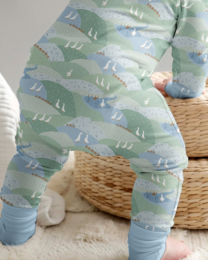 Wandering Geese Family Matching Bamboo Convertible Zippy
