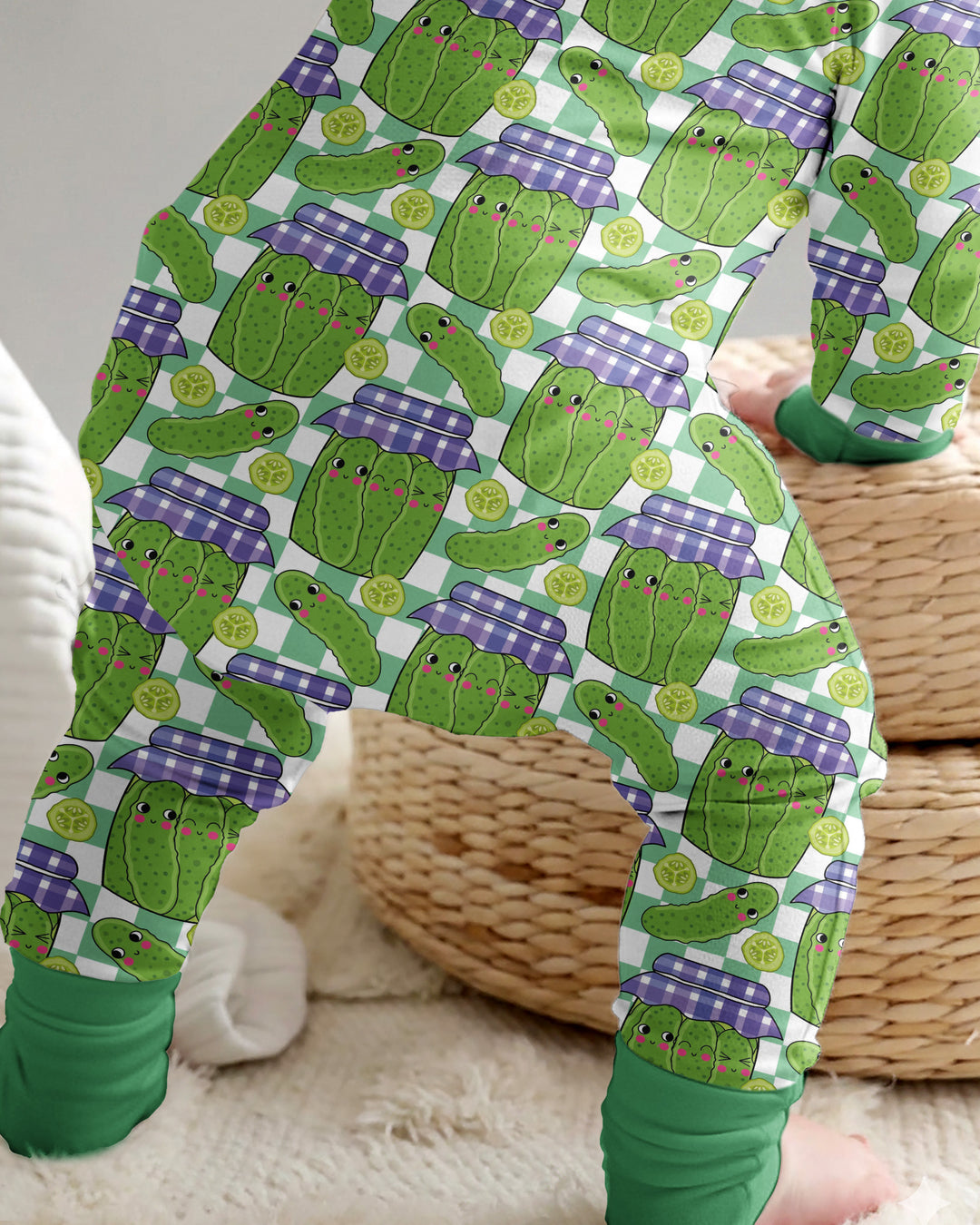 Kawaii Pickle Jar Bamboo Convertible Zippy