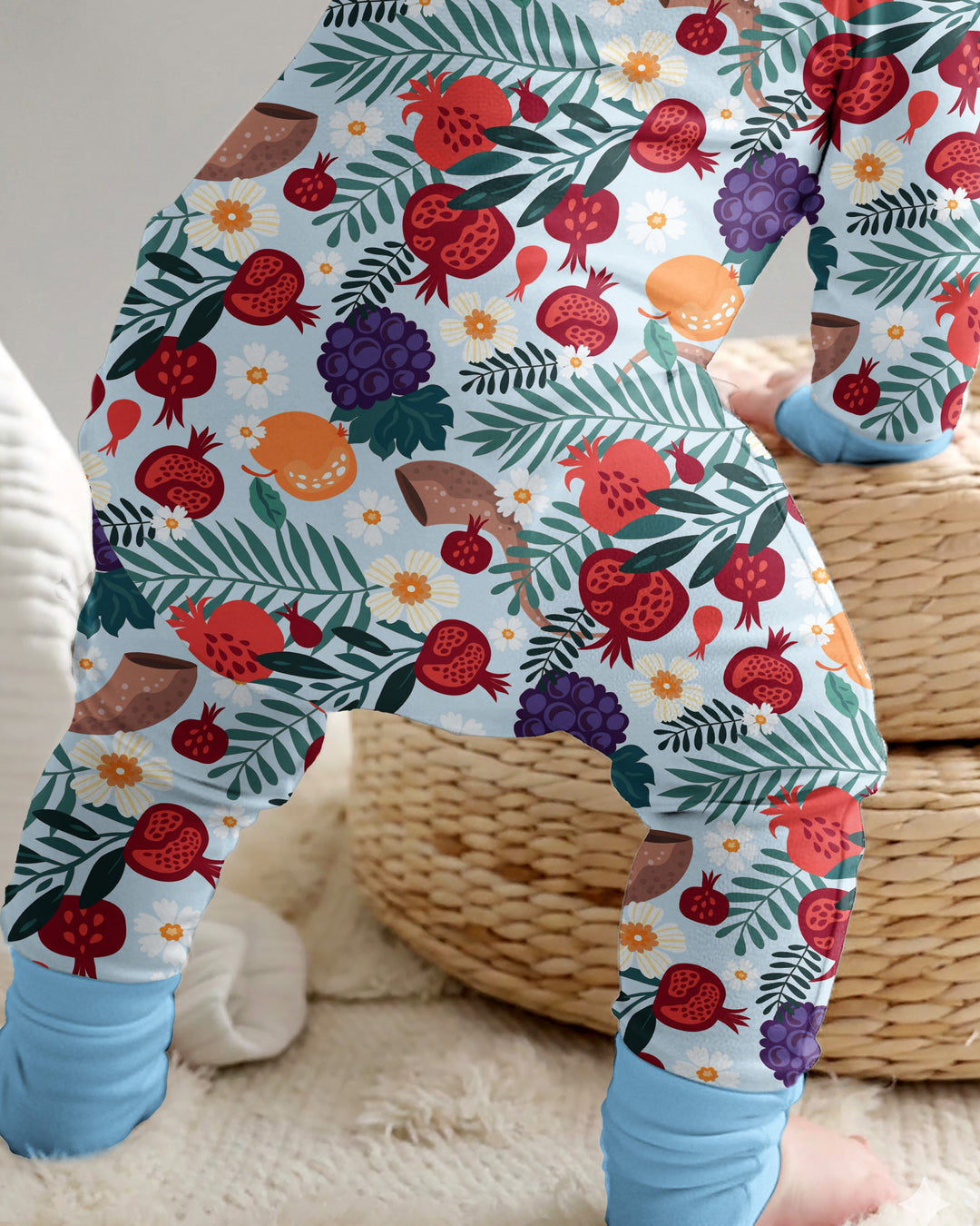 Pomegranate Blessings Night Family Matching Bamboo Convertible Zippy
