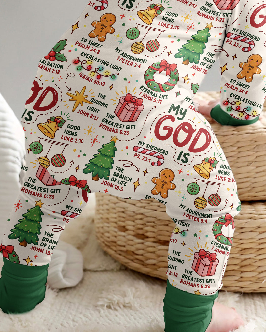 Christmas My God Is Bamboo Convertible Zippy