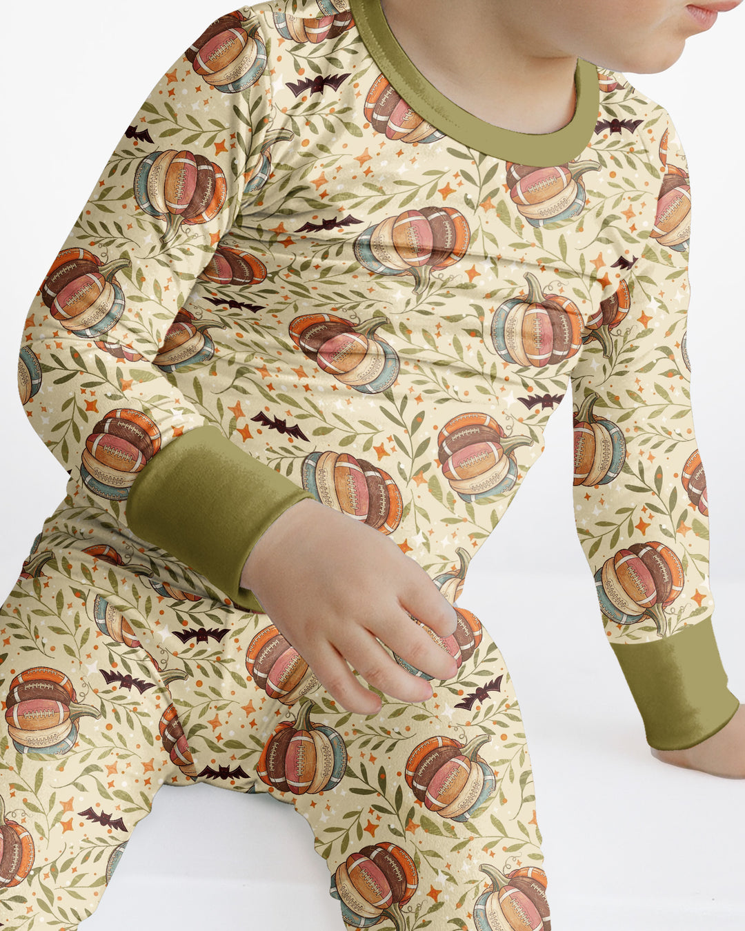 It's Football Season Bamboo Two Piece Long Sleeve Pajama Set