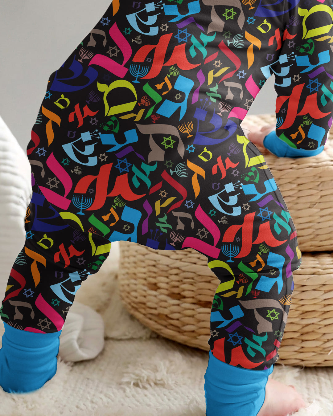 Hebrew Harmony Family Matching Bamboo Convertible Zippy