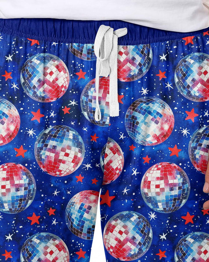 USA Disco Balls Bamboo Men's Pajama Set