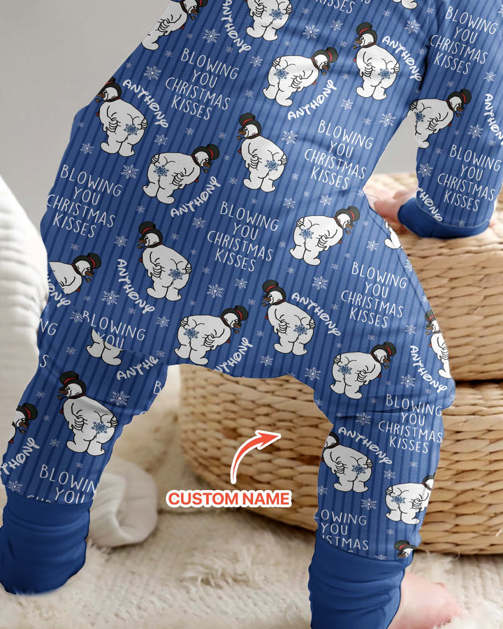 Blowing You Christmas Kisses Bamboo Convertible Zippy