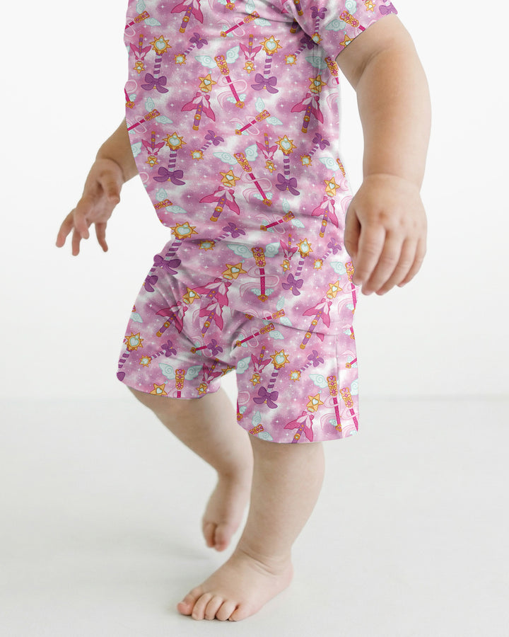Template Bamboo Two Piece Short Sleeve Shorts Pyjamas Set