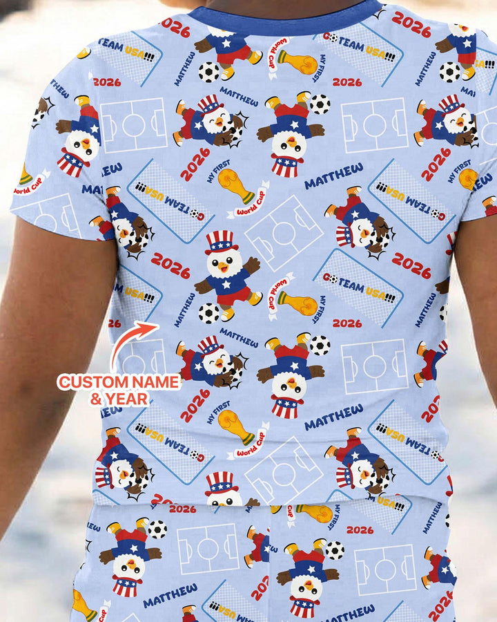My First World Cup Bamboo Two Piece Short Sleeve Pajama Set