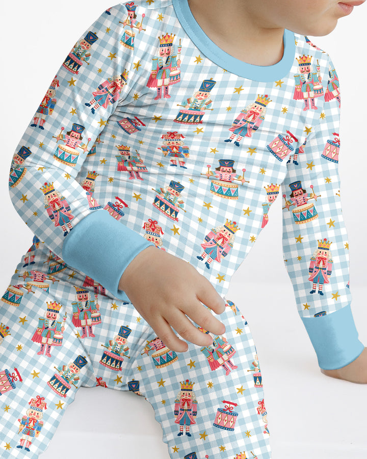 Whimsical Nutcracker Bamboo Two Piece Long Sleeve Pajama Set