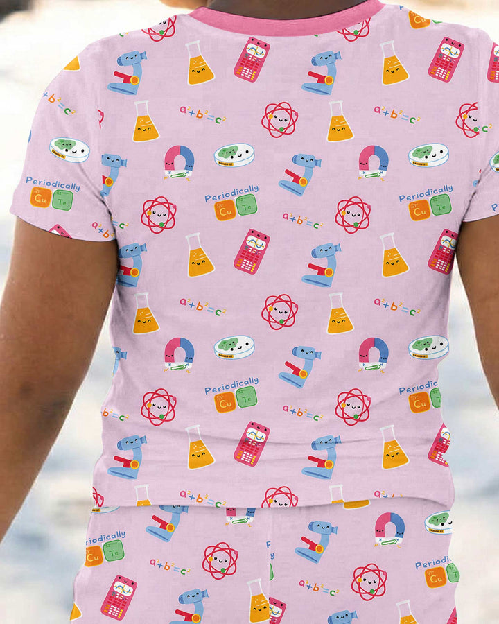 Scientist Lover Family Matching Bamboo Two Piece Short Sleeve Pajama Set