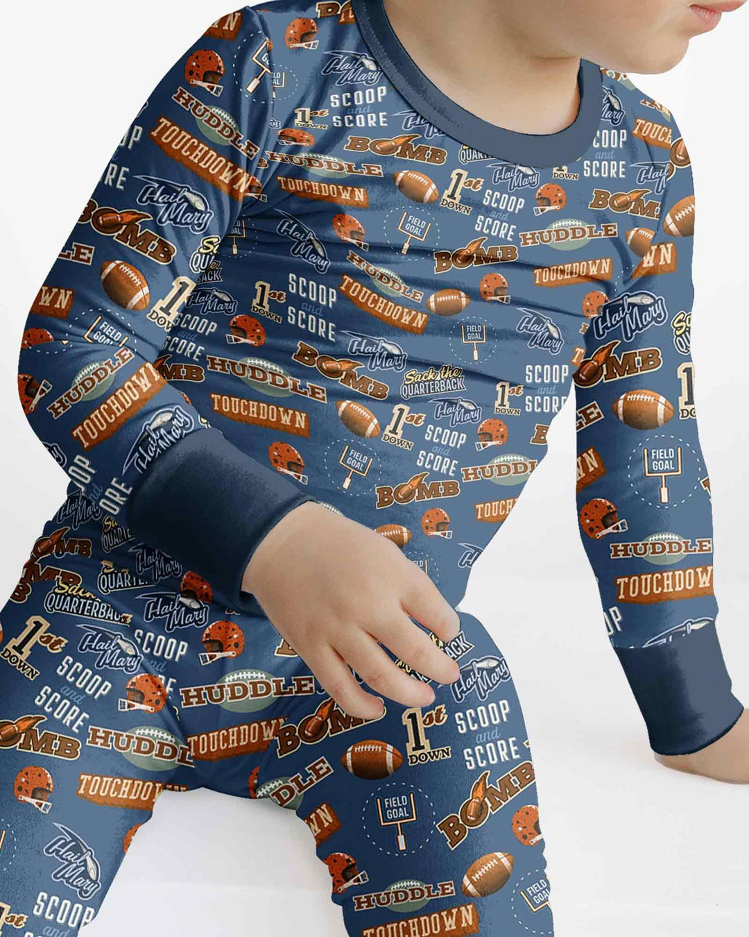Template Bamboo Two Piece Long Sleeve Pyjamas Set