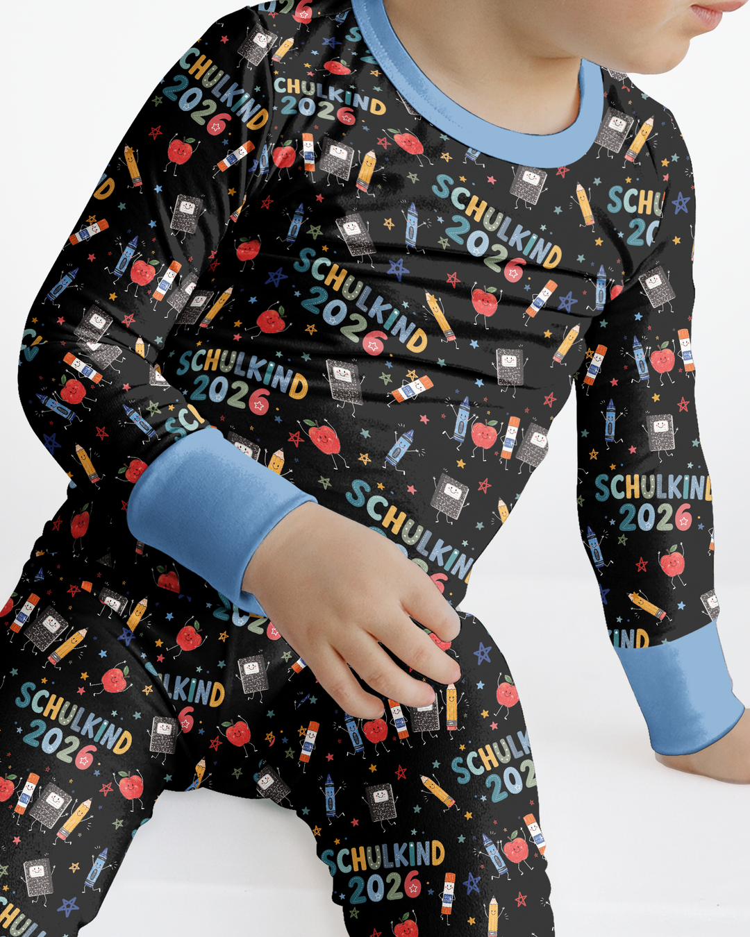 First Day Fun 2026 Bamboo Two Piece Long Sleeve Pajama Set