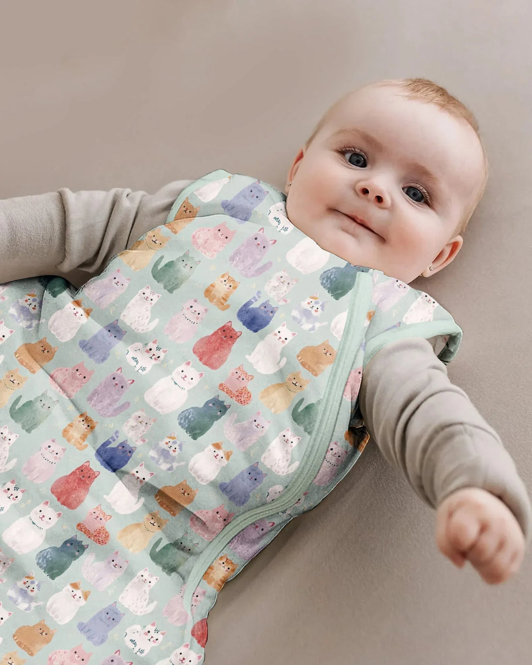 Enchanted Happy Kitty Family Matching Bamboo Sleep Bag