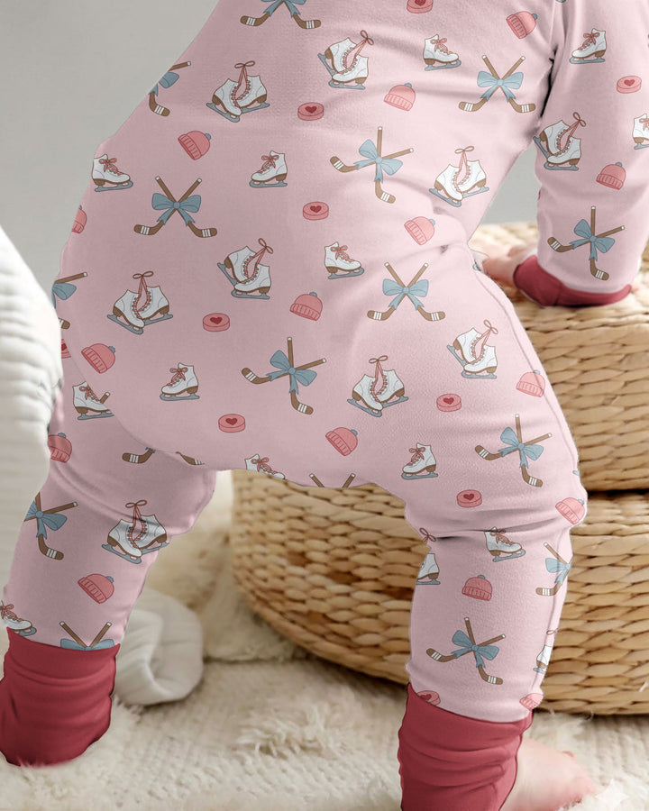 Girly Hockey Pink Bamboo Convertible Zippy