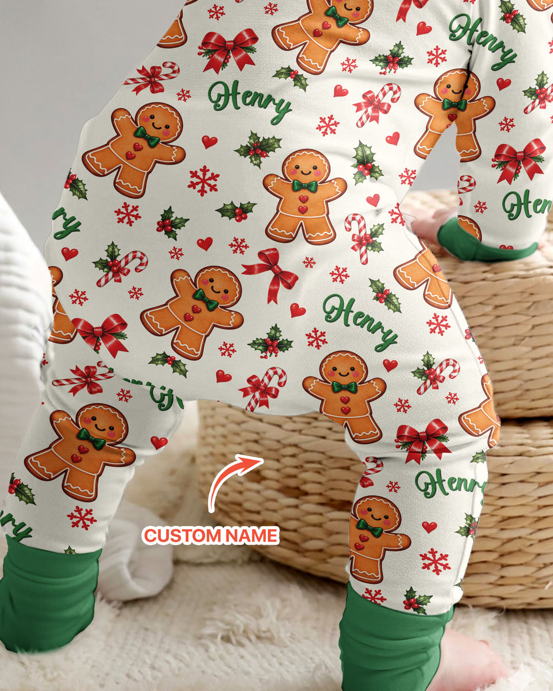 Custom Name Gingerbread Bamboo Convertible Zippy