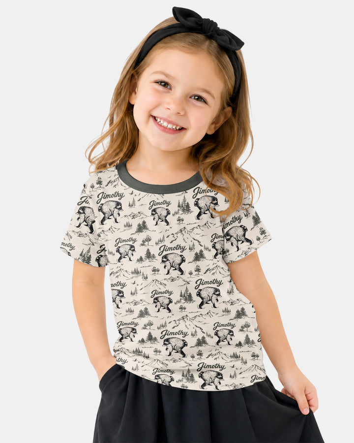 Vintage Jimothy Racoon Family Matching Bamboo Crewneck T-Shirt