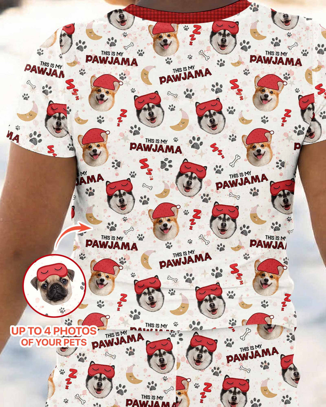 CUSTOM Template Bamboo Two Piece Short Sleeve Pyjamas Set