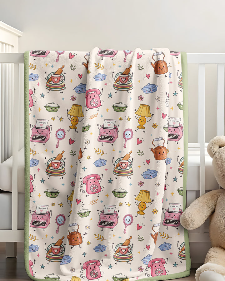 Retro Chasing Toy Bamboo Blanket