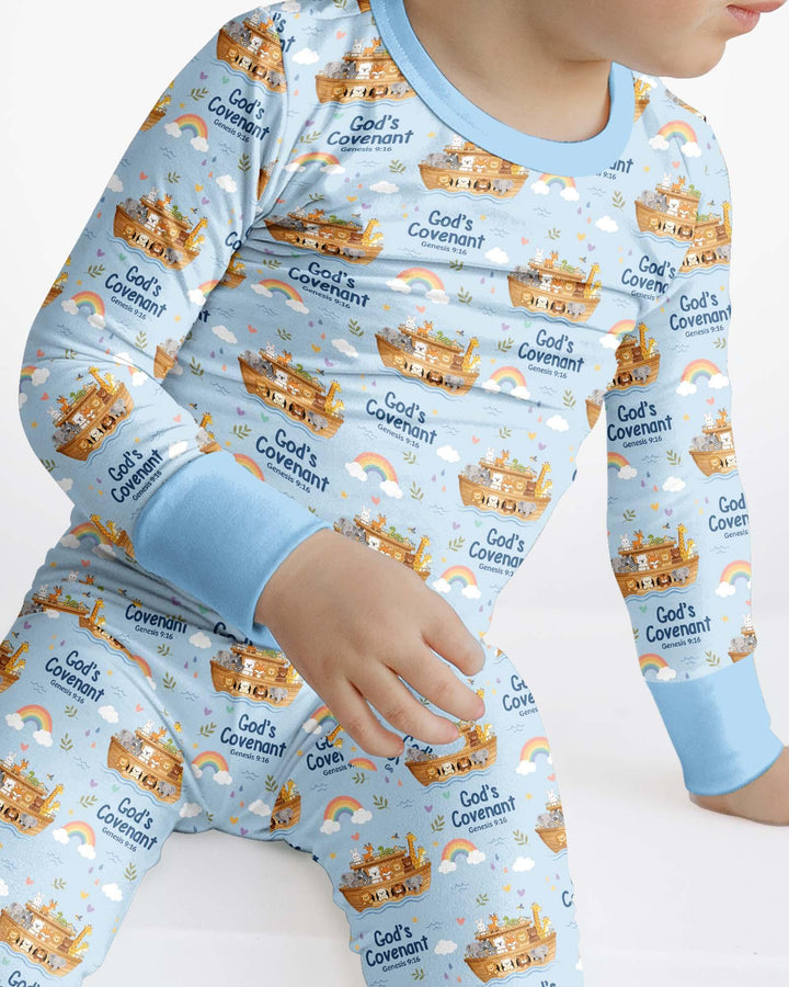 Template Bamboo Two Piece Long Sleeve Pyjamas Set