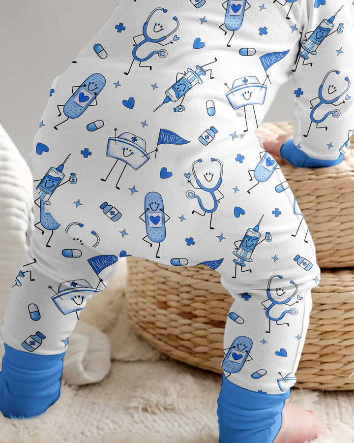 Cute Nurse Crew Bamboo Convertible Zippy