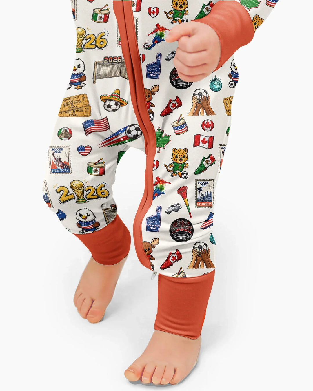 Soccer Cup 2026 Family Matching Bamboo Convertible Zippy