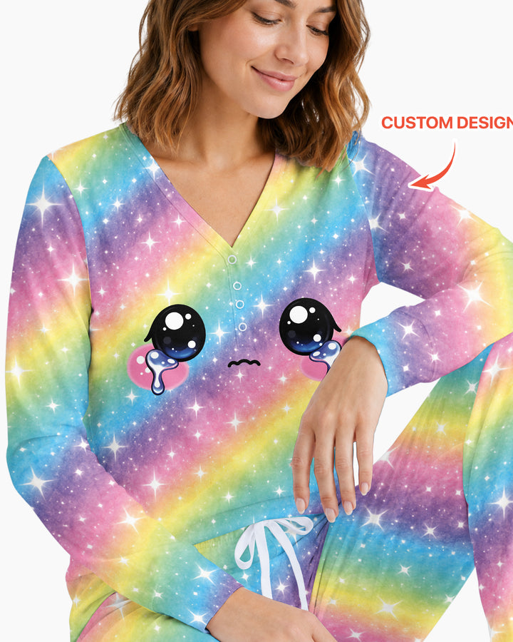 Matching Squishy Dumplings Costume Bamboo Women Pajama Set