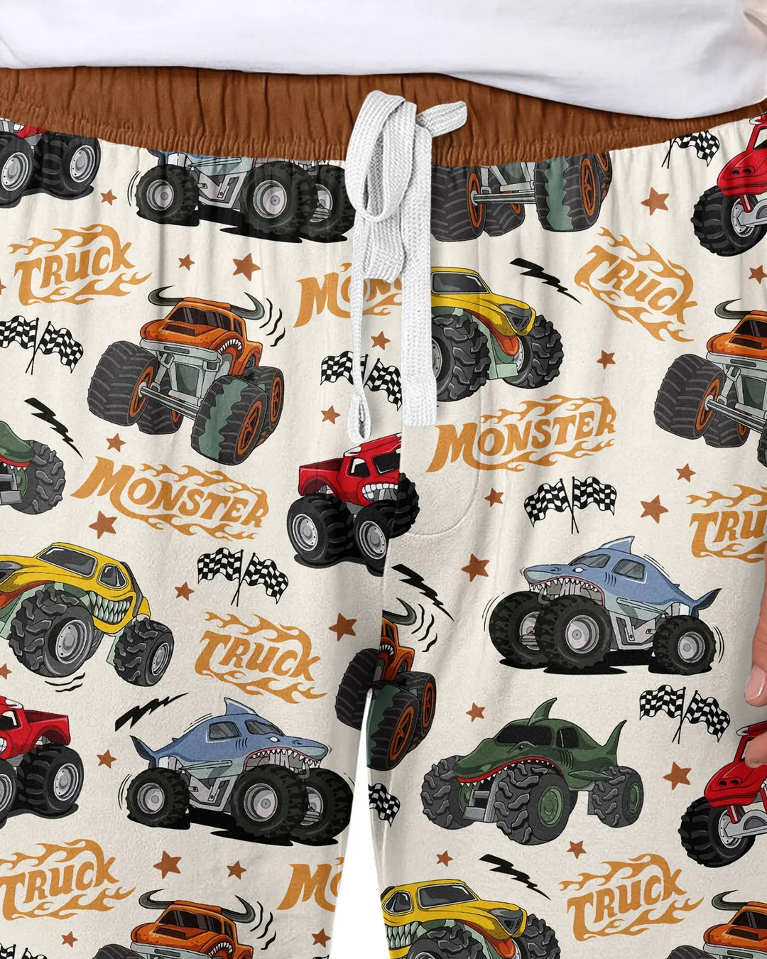 Vroom Vroom Monster Truck Bamboo Men's Pajama Set