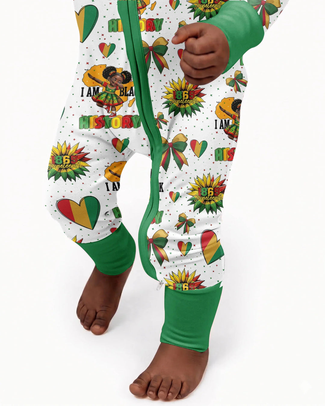 Juneteenth Girl I Am Black History Bamboo Convertible Zippy