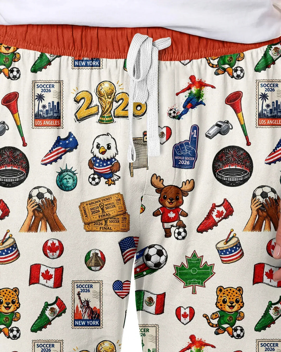 Soccer Cup 2026 Family Matching Bamboo Men's Pajama Set