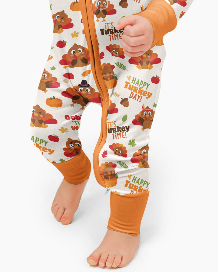 Happy Turkey Day Bamboo Convertible Zippy
