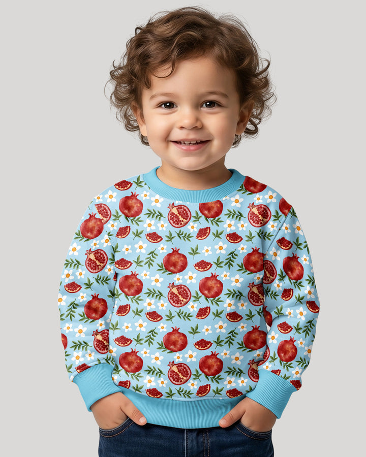 Pomegranate Garden Joy Family Matching Bamboo Crewneck Sweatshirt