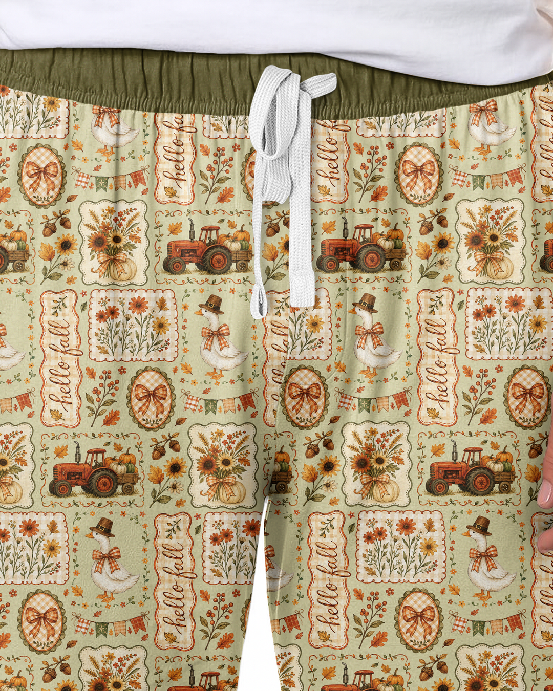 Farmhouse Fall Goose Family Matching Bamboo Men's Pajama Set