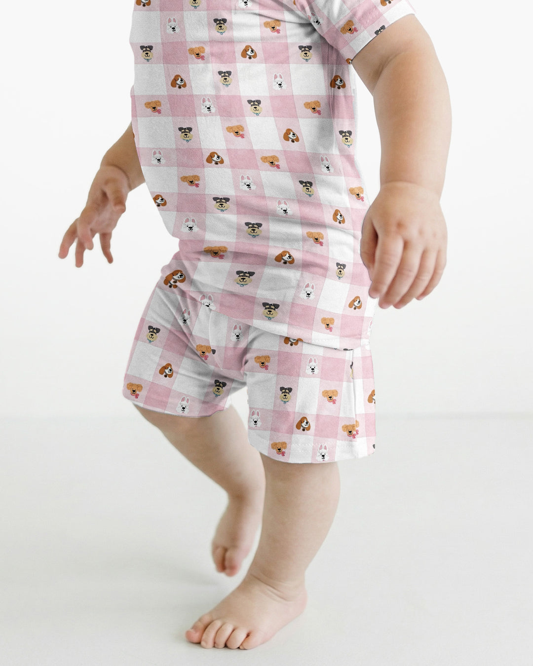 Plaid Pals Family Matching Bamboo Two Piece Short Sleeve Shorts Pajama Set