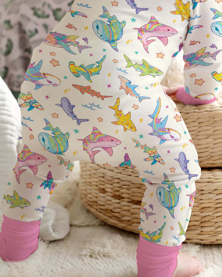 Tropical Sharks Bamboo Convertible Zippy