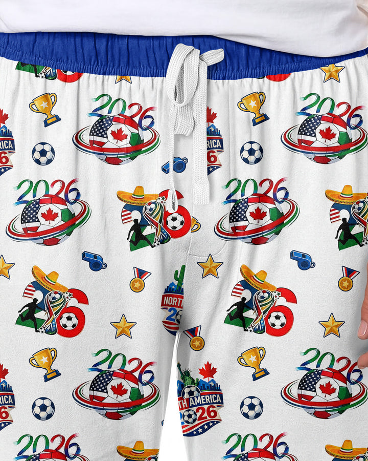World Soccer North America 2026 Family Matching Bamboo Men's Pajama Set