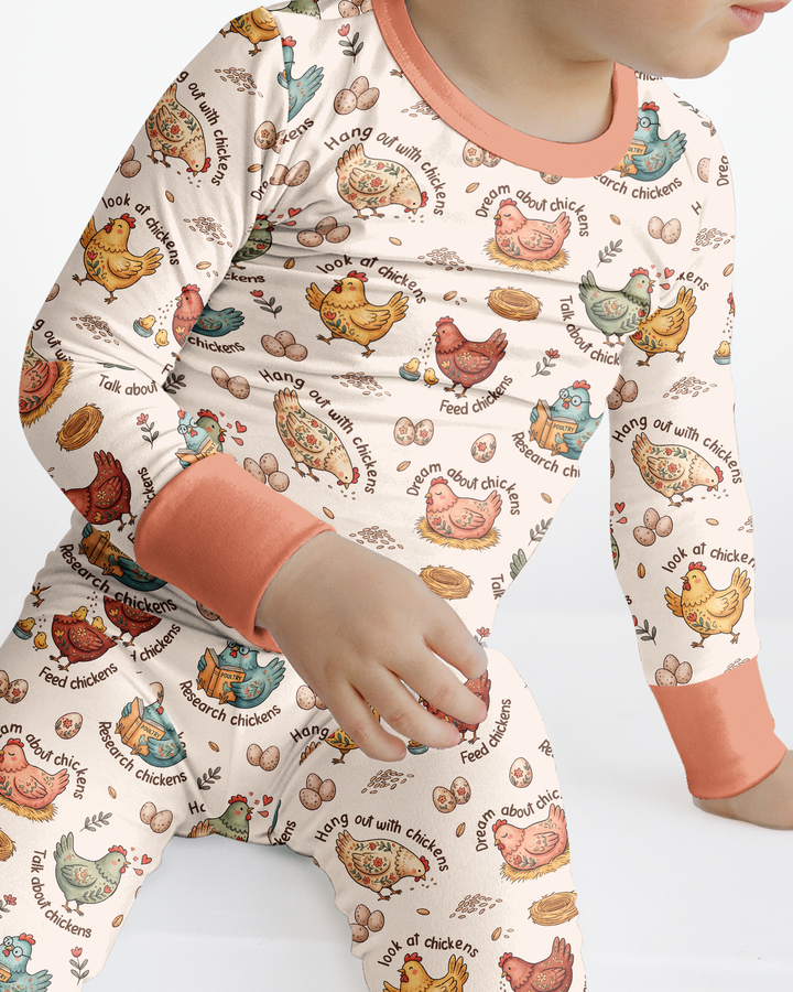 Template Bamboo Two Piece Long Sleeve Pyjamas Set