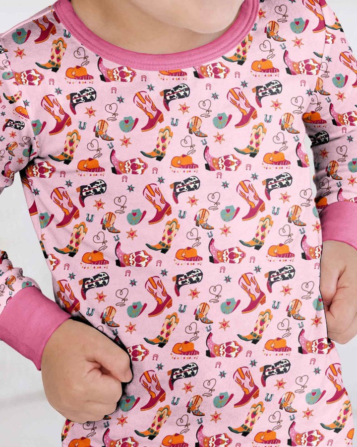 Template Bamboo Two Piece Long Sleeve Pyjamas Set