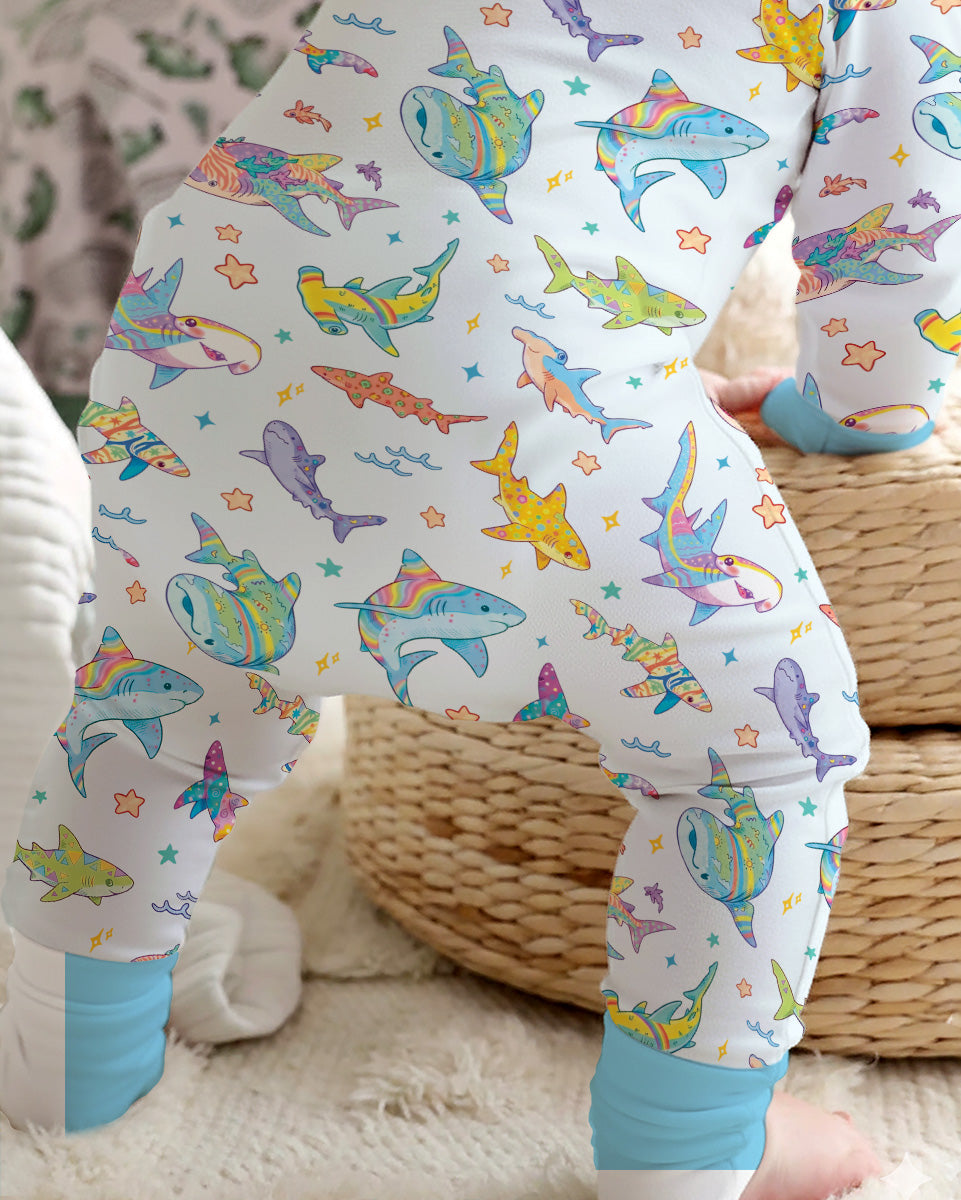 Tropical Sharks Bamboo Convertible Zippy