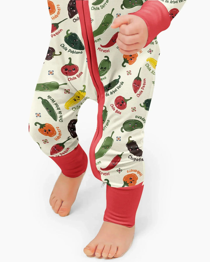 Kawaii  Mexican Chiles Bamboo Convertible Zippy
