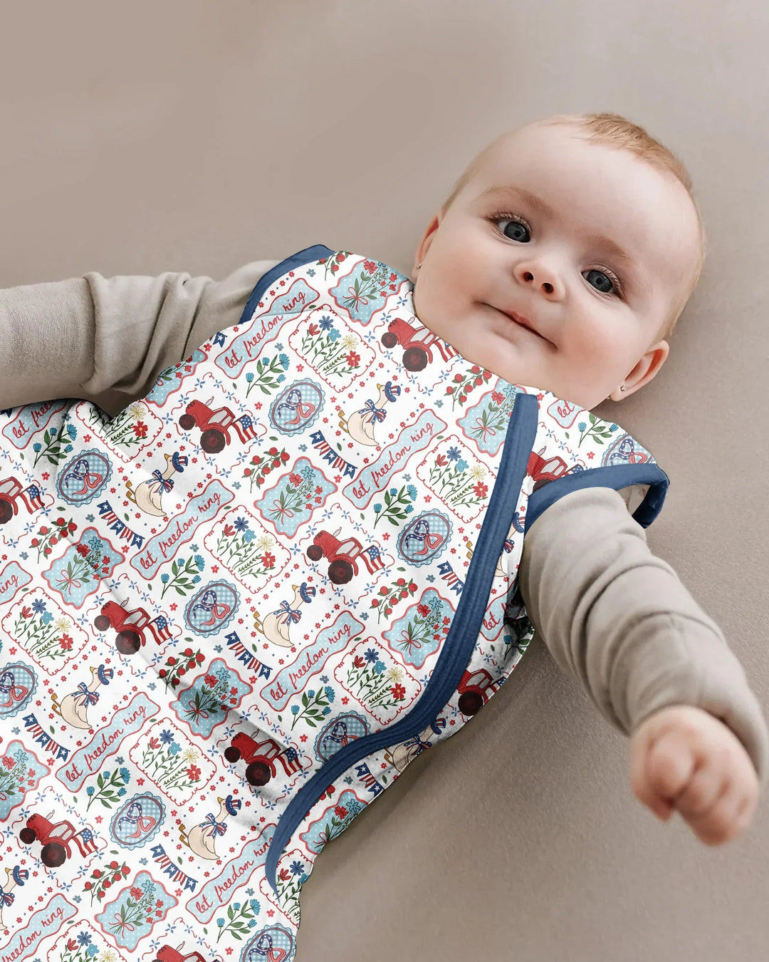 Patriotic USA Silly Goose Family Matching Bamboo Sleep Bag