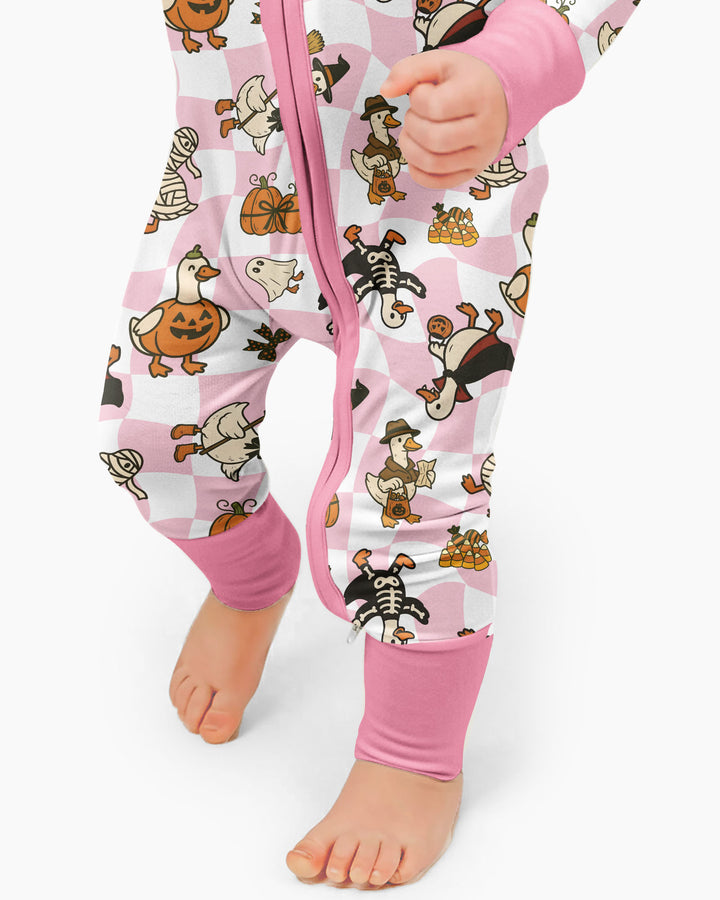 Spooky Goose Scrub Hat Bamboo Convertible Zippy