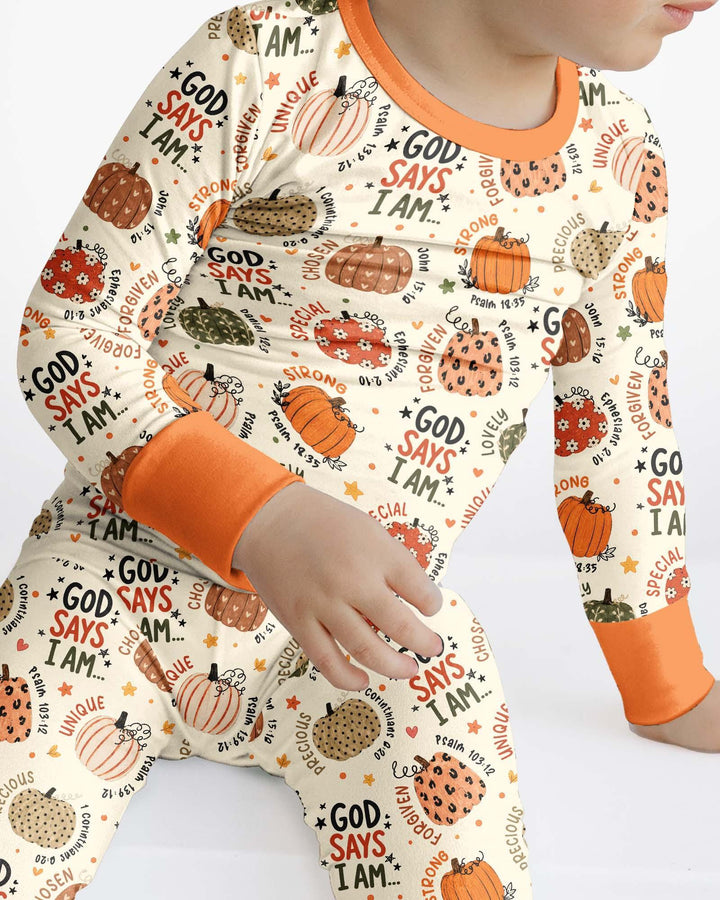 Template Bamboo Two Piece Long Sleeve Pyjamas Set