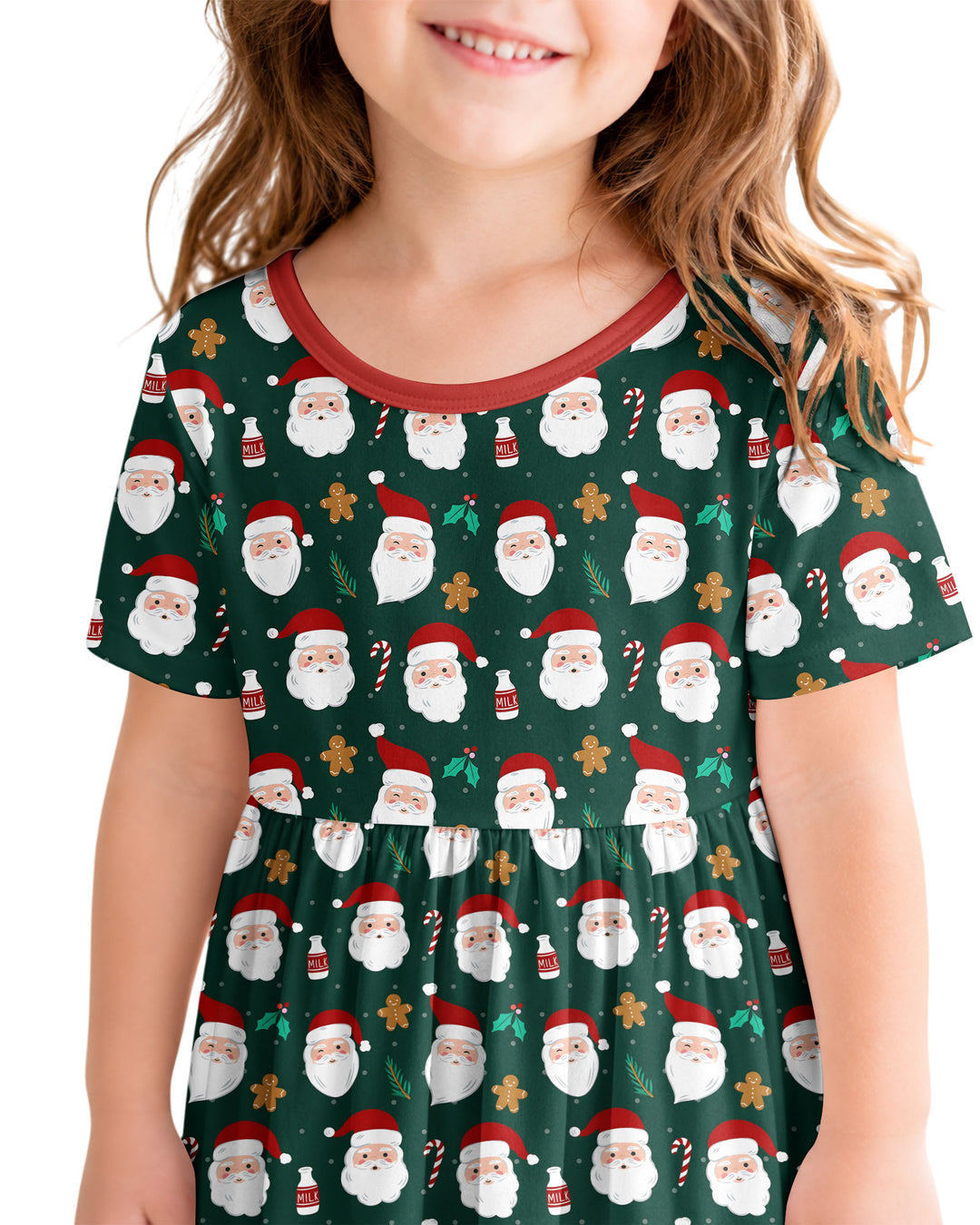 Christmas Sweet Santa Bamboo Twirl Dress