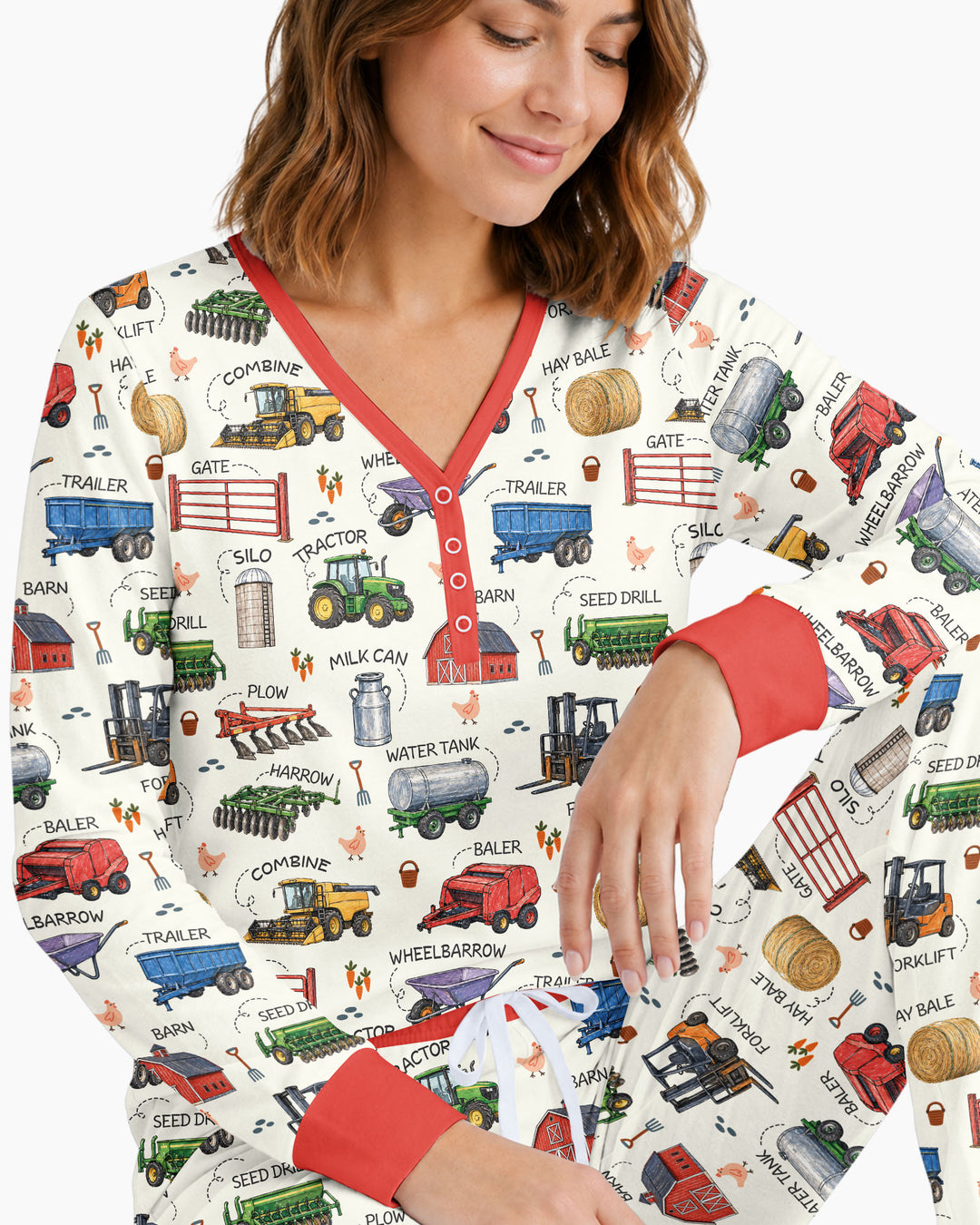 Little Farmer Bamboo Women Pajama Set