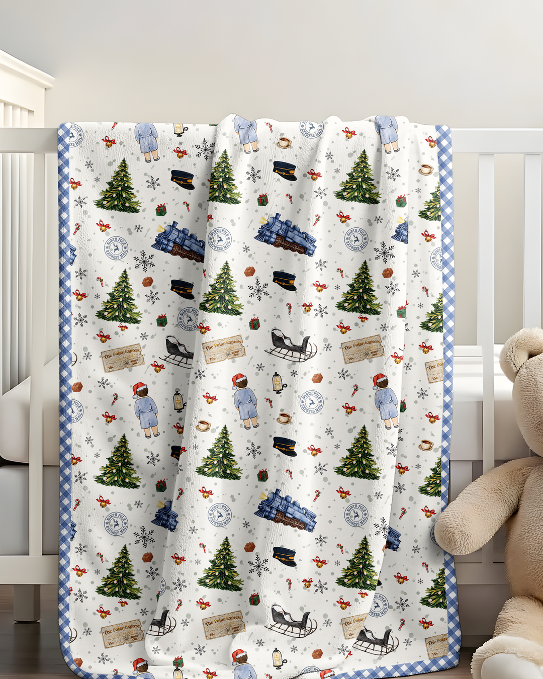North Pole Adventure Bamboo Blanket
